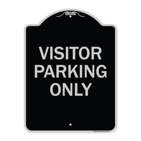 Signmission Parking Reserved Visitor Parking Heavy-Gauge Aluminum Architectural Sign, 24" x 18", BS-1824-23376 A-DES-BS-1824-23376